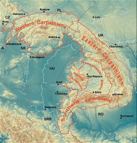 The Western Carpathians are an arc -shaped mountain range, the northern branch of the Alpine - Himalayan fold and thrust system called the Alpide belt, which evolved during the Alpine orogeny. In particular, their pre- Cenozoic evolution is very similar to that of the Eastern Alps, and they constitute a transition between the Eastern Alps and ... 